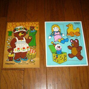 Vintage Child's Puzzles, Fisher-Price, Playskool ('70s - '80s)